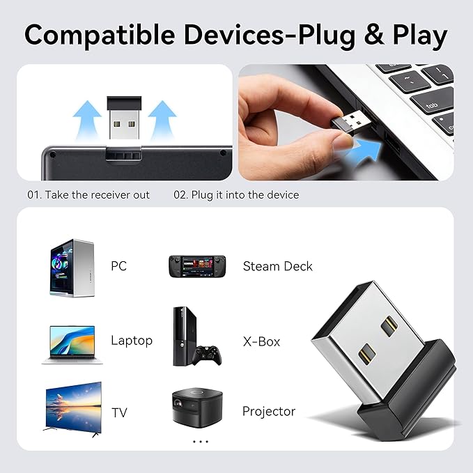 All-in-One Mini Keyboard with Touchpad, a Sturdy Aluminum Frame. Rechargeable & Portable. Seamless Connectivity with iPad, Mac, and PC. The Perfect Companion for Smart Home, IT Tech & Field Service.