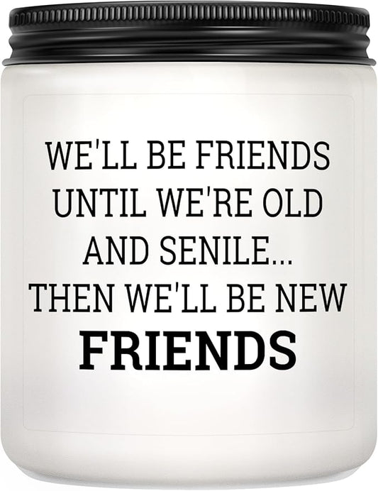 Friend Gifts for Women, Friend Birthday Gift, Bestie Christmas Friendship Gifts for Women Friends Female - Lavender Scented Candle
