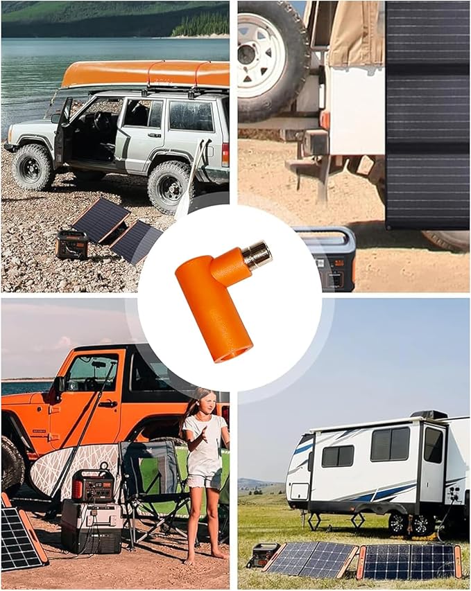 DC 7909 to DC 8020 Adapter 90-Degree Right Angle Connectors, Compatible with Jackery Explorer 1000 V2 /600 Plus/1000 Pro/1000 Plus/1500 Pro/2000 Pro/2000 Plus/3000 Pro Solar Power Station