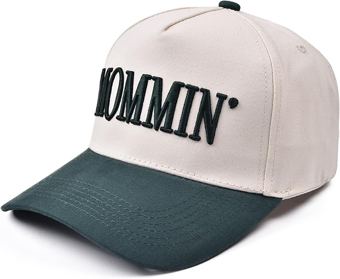Womens Trucker Hat - with Mommin Embroidery Ponytail Fit - Mothers Day Great Gifts for Mom Wife Stepmom