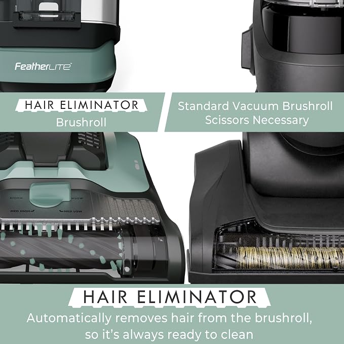 Kenmore DU1275 Featherlite Bagless Upright Vacuum Lightweight | 4 Height Adjustment, Hair Eliminator brushroll, Pet HandiMate & 2 Cleaning Tools, Light Green