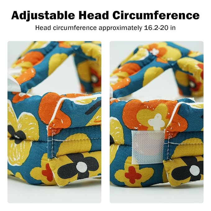 Baby Head Protector Baby Helmet for Crawling Walking, No Bumps Safety Head Adjustable Protective Cap for Walking, Playing (Style 1)
