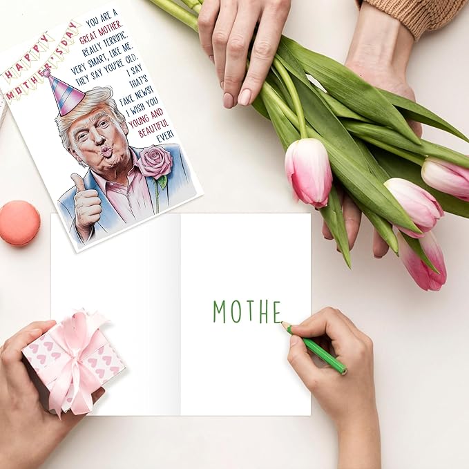 Funny Mothers Day Card for Mom Grandma Wife, Happy Mothers Day Gifts for Mom, Great Mother's Day Card from Daughter Son