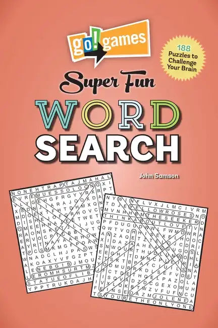 Go!games Super Fun Word Search: 188 Puzzles to Challenge Your Brain - Paperback
