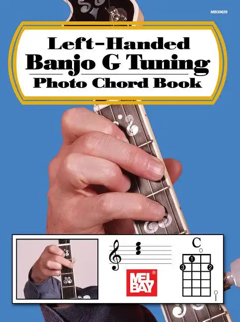 Left-Handed Banjo G Tuning Photo Chord Book - Paperback