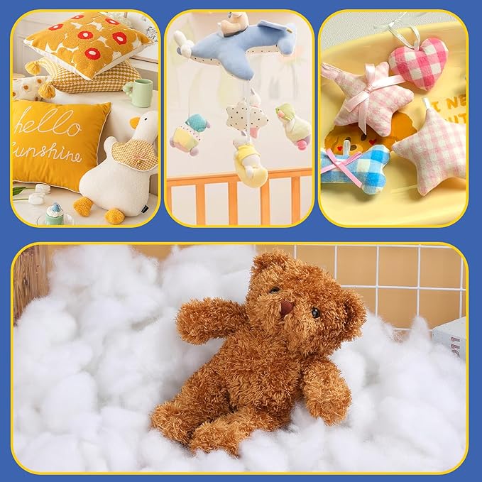 80g/2.8oz Stuffing for Stuffed Animals, Polyfill Stuffing, Stuffing for Crochet, Stuffing for Crafts, Pillow Stuffing, Premium Polyester Fiberfill Stuffing for Crochet Stuffing