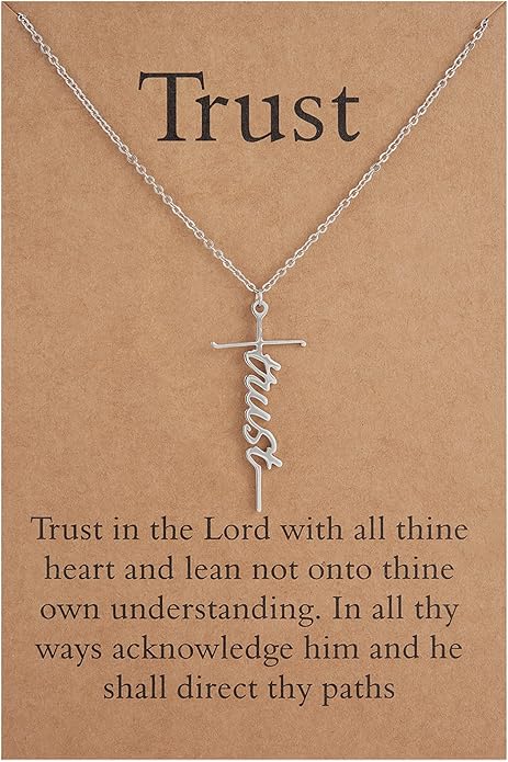 Lcherry Faith Cross Pendant Necklace for Women Religious Christian Jewelry Mother's Day Gifts for Women