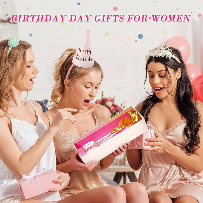 Mothers Day Mom Gifts for Women Grandma, Artificial Forever Birthday Flowers Galaxy Glass Eternal Roses with Heart Shaped Crystal Vase, Mother's Day Anniversary Wedding Rose Gifts for Wife Sister