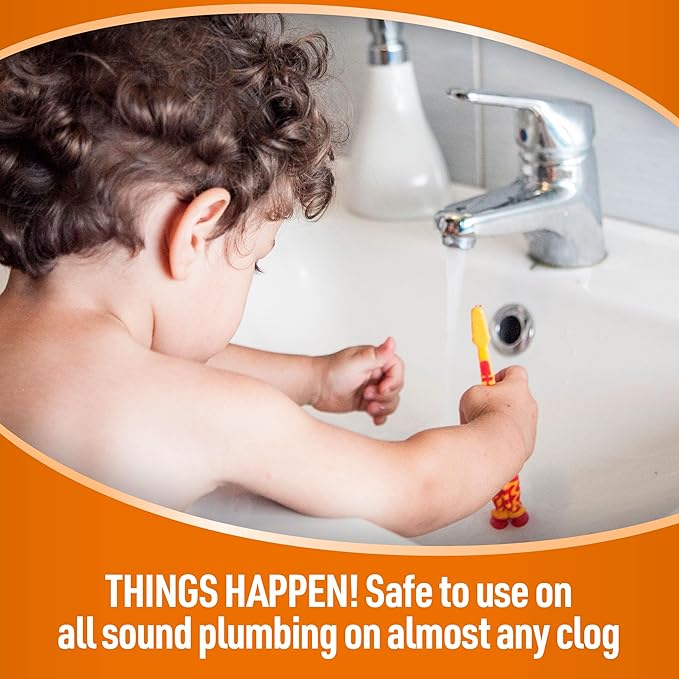 CLR Clog Free Drain Pressurized Drain Clog Remover - For Use on Sinks, Showers, Bathtubs, Toilets and More, 4.5 Ounce Aerosol Can (Pack of 4)