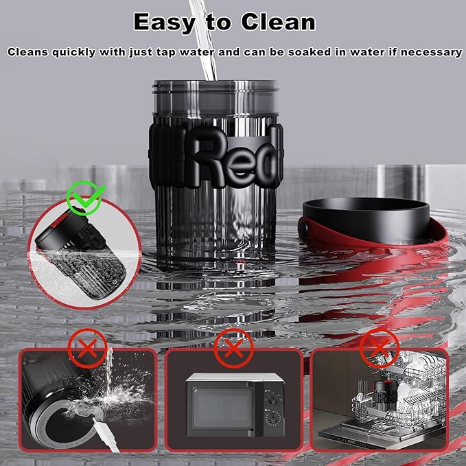 Self Stirring Coffee Mug, 400mL Rechargeable Automatic Magnetic Mixing Cup with Stainless Steel Stir Bar for Coffee/Milk/Hot Chocolate Self Stirring Mug