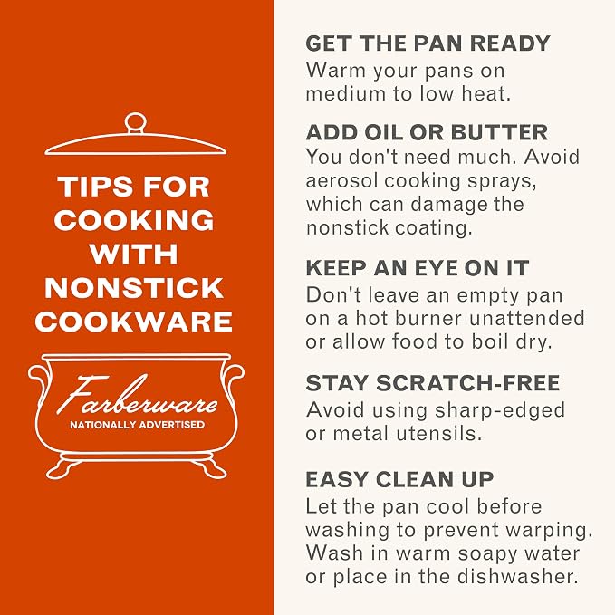 Farberware Cookware Nonstick Stockpot with Lid, 10.5 Quart-Black