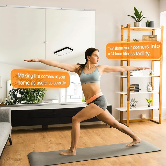 Delma Home Gym Mirror, 54''x28''x2PCS Silver | Large Full Body, Tempered Glass Frameless, Wall-Mounted, For Gym, Yoga, Garage, Bedroom, Bathroom