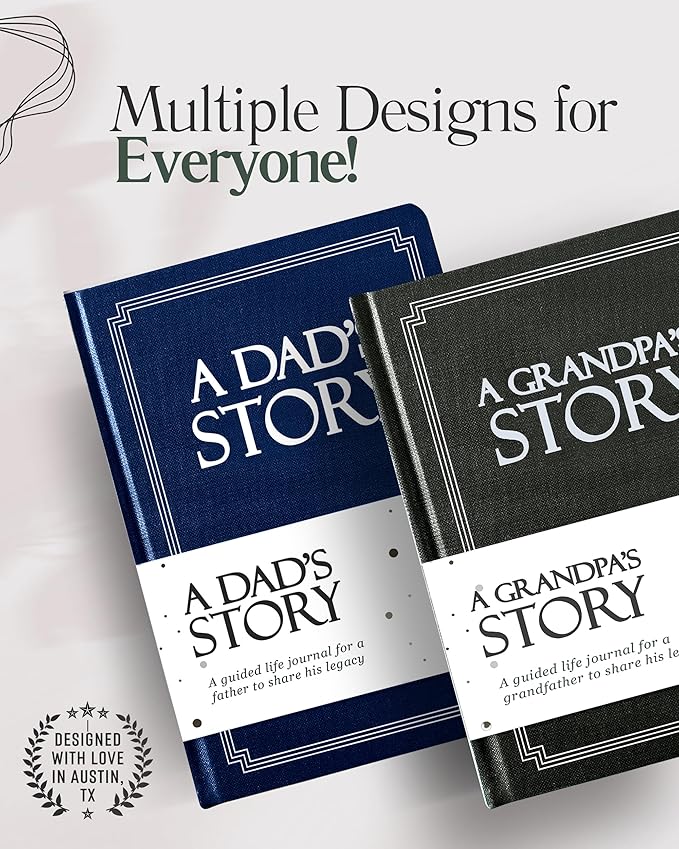 Great Grandpa's Life Story Journal (Hardcover): A Meaningful Keepsake to Share His Journey and Memories, Book Includes 250+ Prompt Questions, Sentimental Gifts for Father's Day, Birthday & Christmas