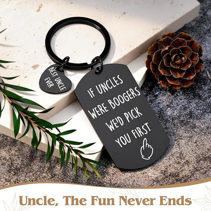 Uncle Gifts from Niece Nephew Uncle Birthday Gifts for Men Funcle Gift Ideas for Best Uncles from Kids Funny Promoted to Great Uncles Announcement Gift Box for Christmas, Happy Birthday, Fathers Day
