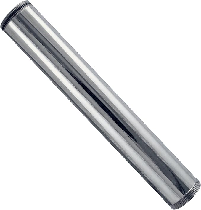 Westbrass D419-26 1-1/4" OD x 12" Double End Threaded Lavatory Sink Drain Extension Tailpiece, Polished Chrome