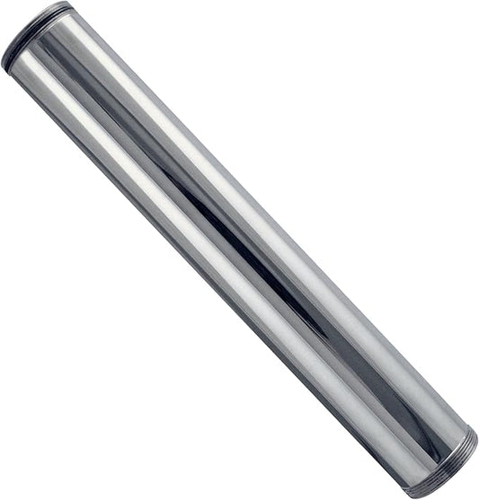 Westbrass D419-26 1-1/4" OD x 12" Double End Threaded Lavatory Sink Drain Extension Tailpiece, Polished Chrome