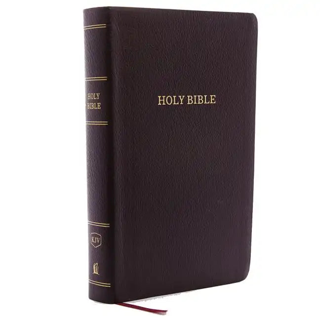 KJV, Reference Bible, Personal Size Giant Print, Bonded Leather, Burgundy, Indexed, Red Letter Edition - Bonded Leather