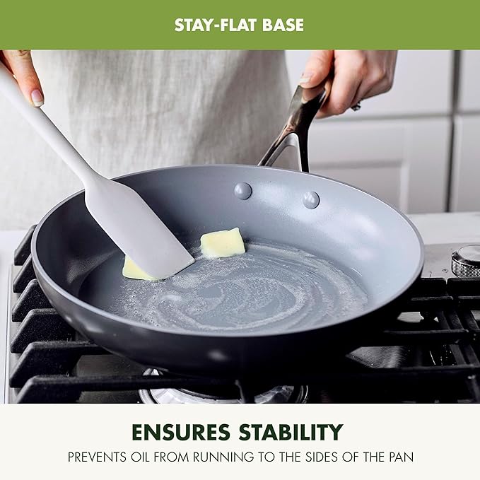 GreenPan Valencia Pro Ceramic Nonstick 13 Piece Cookware Set, Hard Anodized PFAS-Free Pots & Pans, Induction Ready, Compatible on All Cooktops, Dishwasher Safe, Oven Safe to 600F, Gray