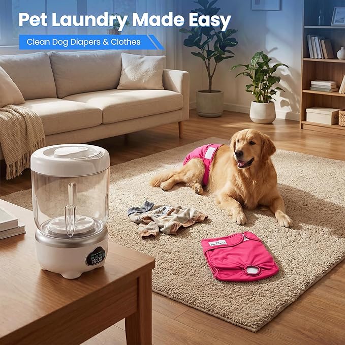Underwear Washing Machine, Portable Washing Machine, 1.6L Foldable Mini Washer with 3 Modes, Rechargeable Laundry Machine for Socks, Baby Clothes, Travel, RV, Apartment