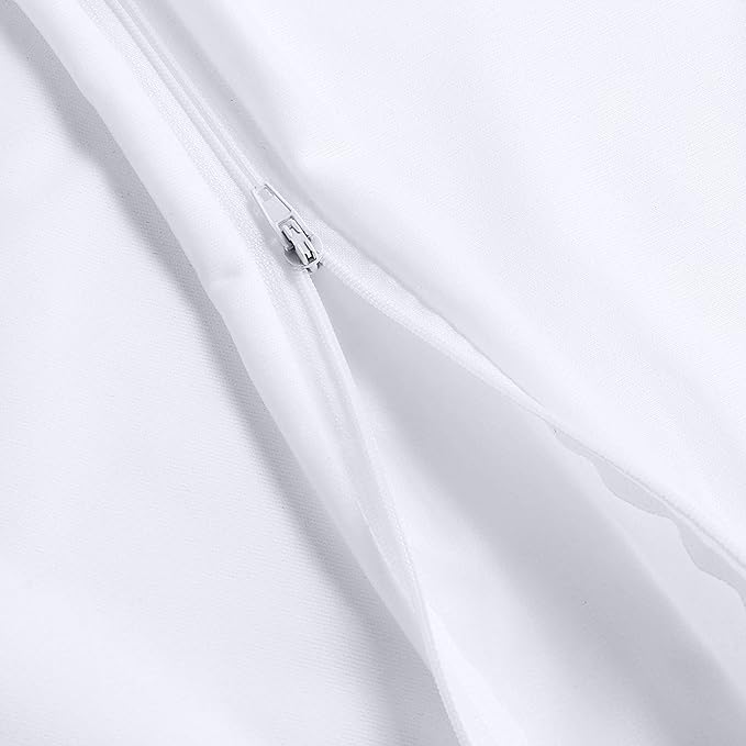 Utopia Bedding 80 Pack Waterproof Pillow Protectors with Zipper Standard Size (White), Bed Bug and Dust Mite Proof Pillow case Covers, Moisture Wicking Pillow Encasements 20 x 26 Inches