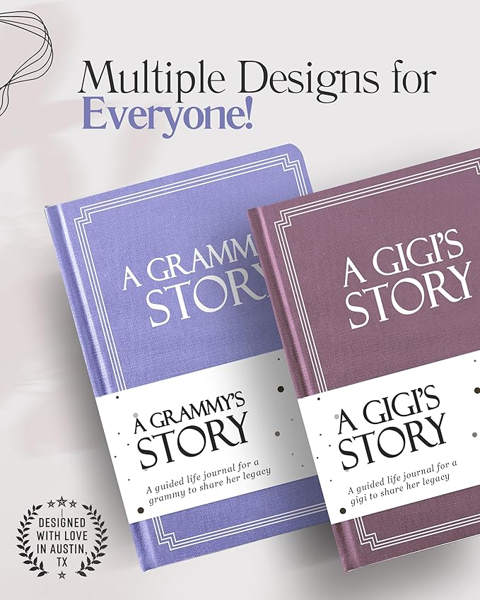 Grammy's Life Story Journal (Hardcover): A Meaningful Keepsake for Grammy to Share Her Journey & Memories, Book Includes 250+ Prompt Questions, Sentimental Gift for Mother's Day, Birthday, Christmas