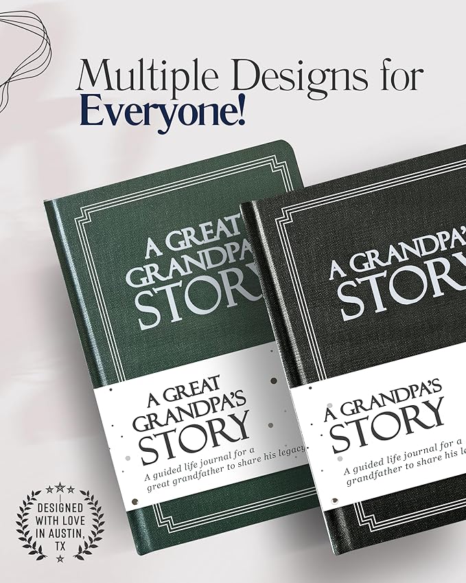 Dad's Life Story Journal (Hardcover): A Meaningful Keepsake for Dad to Share His Journey and Memories, Book Includes 250+ Prompt Questions, Sentimental Gifts for Father's Day, Birthday & Christmas