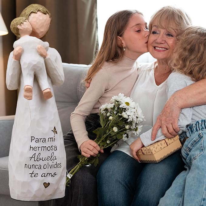Abuela Gifts, Abuelita Gifts, Regalos para Abuela, Regalo de Navidad para Mujer, Sculpted Hand-Painted Figurine