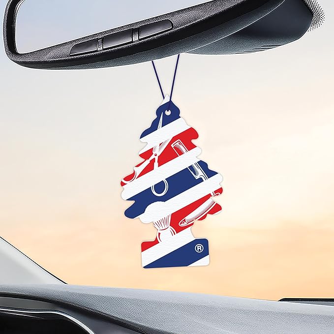 LITTLE TREES Car Air Freshener | Hanging Tree Provides Long Lasting Scent for Auto and Home | 24 Air Fresheners |Fresh Shave