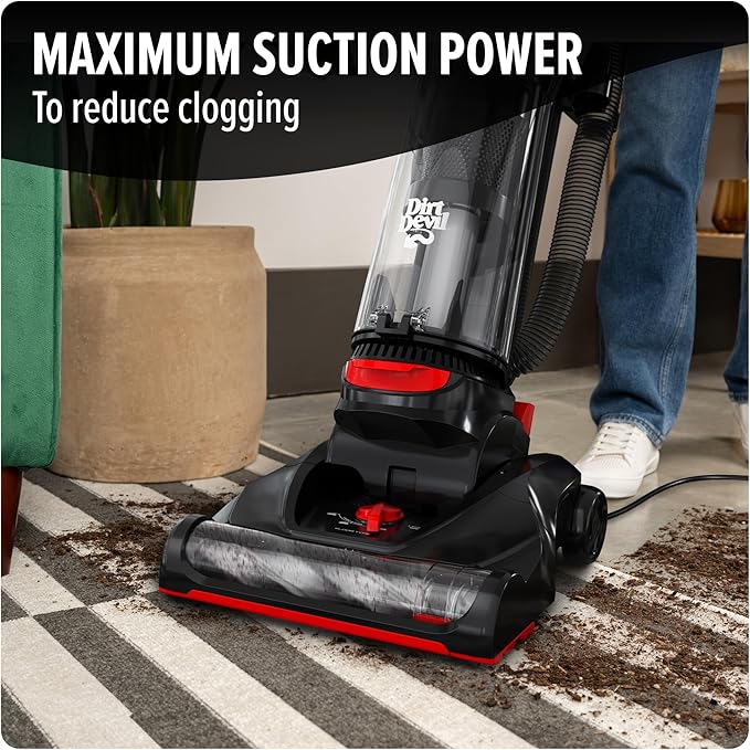 Dirt Devil Multi-Surface Total Pet+ Upright Bagless Vacuum Cleaner | Ideal for Carpet and Hard Floor, Includes Pet Tool Kit, Powerful, Lightweight, Corded Vacuum Cleaners for Home Use