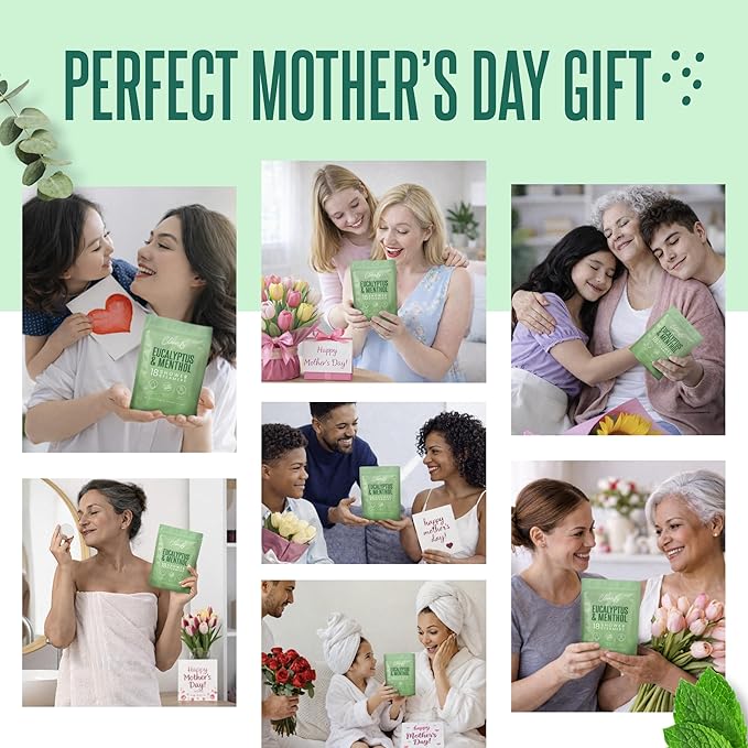 Cleverfy Eucalyptus Shower Steamers Aromatherapy - Mothers Day Gifts for Mom, Wife from Husband, Grandma, Daughter and Sister - Birthday Gifts for Women, Mom, Teens, Girlfriend and Her - 18 Tablets