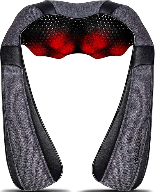 Mirakel Mothers Day Gifts for Mom Wife Women, Neck Massager for Pain Relief Deep Tissue, Electric Shiatsu Shoulder & Back Massager with Heat, Fathers Day Dad Gifts for Husband Men (NOT Cordless)