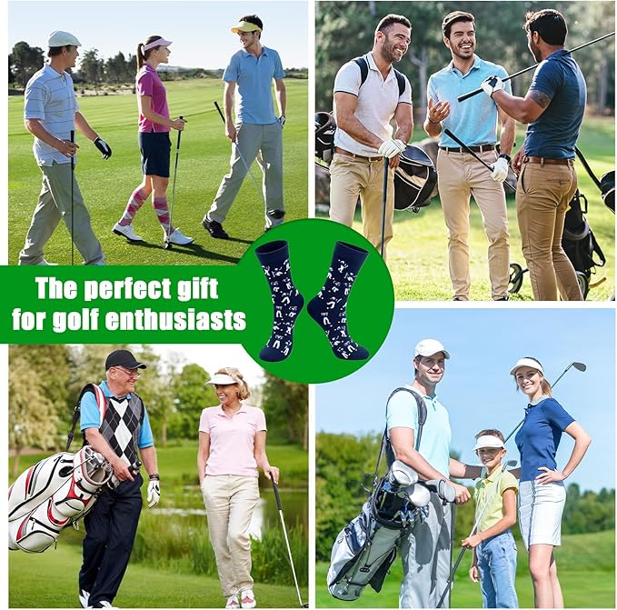Golf Socks - Funny Annoyed Golfer Novelty Socks - Funny Golf Fathers Day Gift for Dad Husband Stepdad