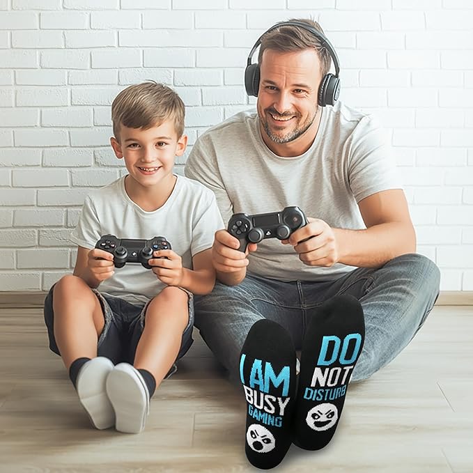 Kelool Do Not Disturb I'm Gaming Socks,Men Gifts for Men Teen Boys Dad Son Kid St Patricks Day Father Mothers Day Socks Gifts