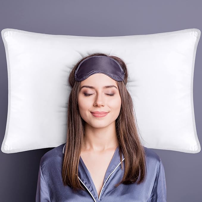 Utopia Bedding Bed Pillows for Sleeping (White), Queen Size, Set of 2, Hotel Pillow, Cooling Pillows for Side, Back or Stomach Sleepers
