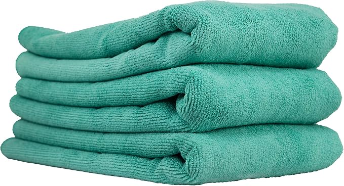 Chemical Guys MIC36403 Workhorse XL Green Professional Grade Microfiber Towel, Exterior (Safe for Car Wash, Home Cleaning & Pet Drying Cloths) 24" x 16", Pack of 3