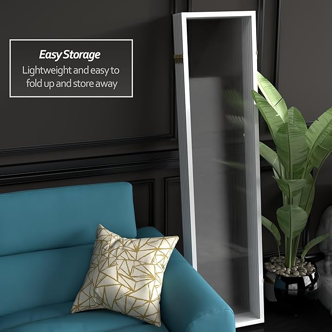 Red Lantern 6 ft. Tall Clear Plastic Partition White 6 Panel