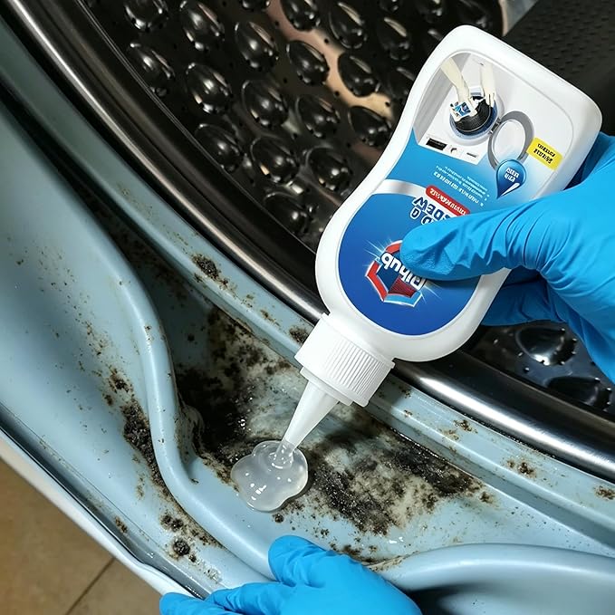 Mold Stain Remover Gel Heavy Duty Household Cleaning Gel for Washing Machine Seals, Fridge Gaskets, Bathroom & Kitchen Tile Grout, Sinks, Shower & Caulk 8 Fl Oz