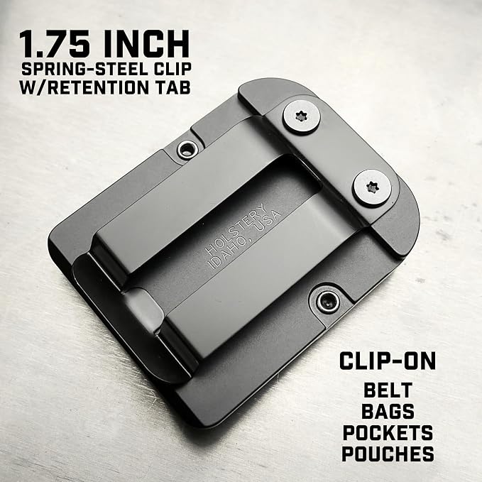 Holstery TapeMaster | Clip-On Tape Measure Holder - Low-Profile Measuring Tape Holster for Your Belt, Tool Bags, Pockets, or Pants
