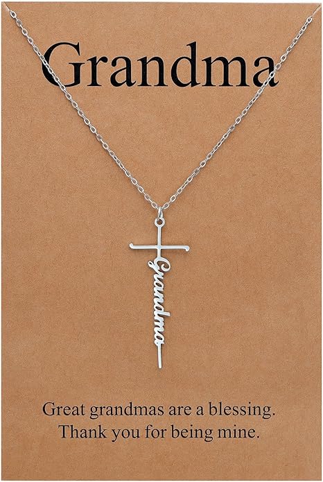 Lcherry Faith Cross Pendant Necklace for Women Religious Christian Jewelry Mother's Day Gifts for Women