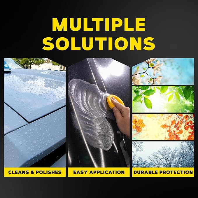 Meguiar's Cleaner Wax - Liquid Car Wax, Cleans, Polishes and Protects Your Vehicle - Easy to Use, Long-lasting Shine - 16 Oz