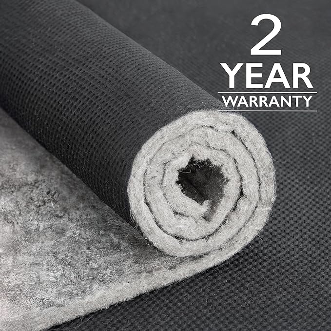 RUGPADUSA - Dual Surface - 6'x9' - 3/8" Thick - Felt + Rubber - Enhanced Non-Slip Rug Pad - Adds Comfort and Protection - for Hard Surface Floors