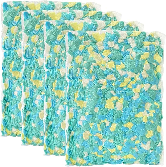 20lbs Bean Bag Filler, Shredded Memory Foam Filling for Pillow Stuffing Cushion Arts Crafts Refill, Without Added Gel Particles, Premium Soft and Great for Stuffing (Multi Color and Pack of 4)