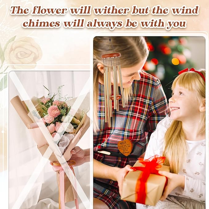 Niece Gifts from Auntie, Niece Gifts Wind Chimes, Niece Birthday Gift, Gift for Niece Birthday, Graduation, Christmas, Term Begins, Coming-of-Age Ceremony