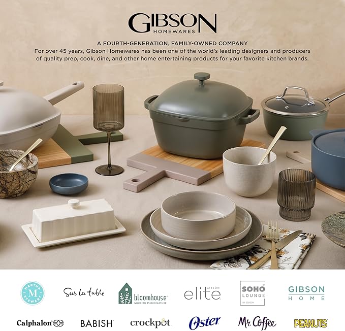 Gibson Home Oslo Dinnerware Set for 4, 16-Piece White Porcelain Plates and Bowls — Ceramic Dish Set | Microwave & Dishwasher Safe