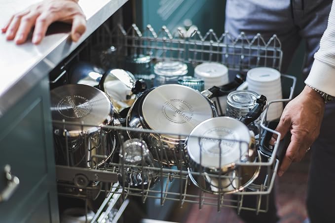 Farberware Classic Series Stainless Steel Stock Pot with Lid, 8-Quart, Silver