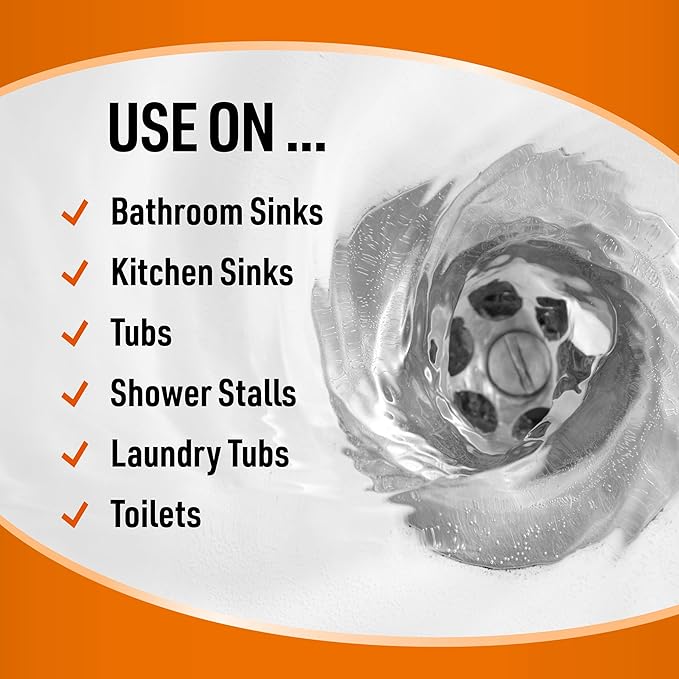CLR Clog Free Drain Pressurized Drain Clog Remover - For Use on Sinks, Showers, Bathtubs, Toilets and More, 4.5 Ounce Aerosol Can (Pack of 4)