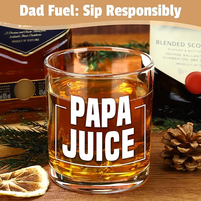 Papa Gifts from Grandkids Papa Birthday Gifts for Men Happy Birthday Gift Ideas for Best Papas from Grandson Granddaughter Grandchildren Funny Gift Set for Christmas, Fathers Day with Hat, Wine Glass