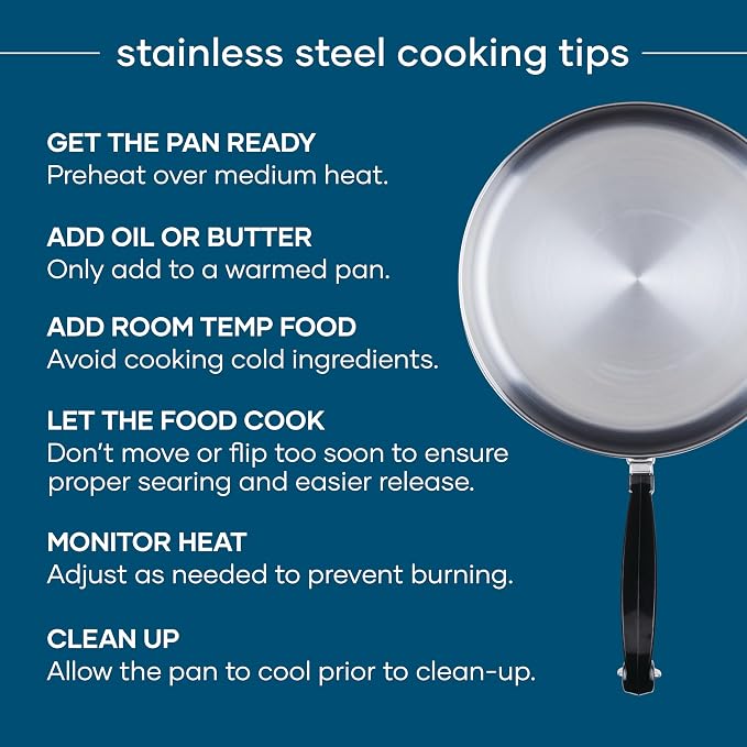 Farberware Classic Series Stainless Steel Stock Pot with Lid, 8-Quart, Silver
