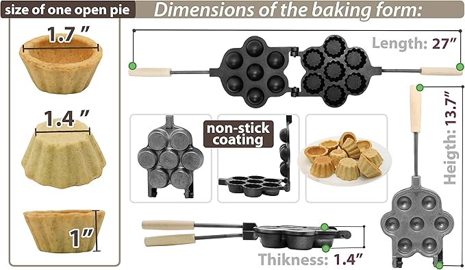 Mini Muffins Open Pies Cookie Maker Non-stick Cookies Pastry