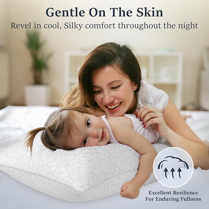 COZSINOOR King Size Bed Pillows - Breathable Premium Down Alternative Pillows Set of 2 for Side, Back, and Stomach Sleepers Cooling Hotel Quality Fluffy Soft Microfiber Fill Skin-Friendly
